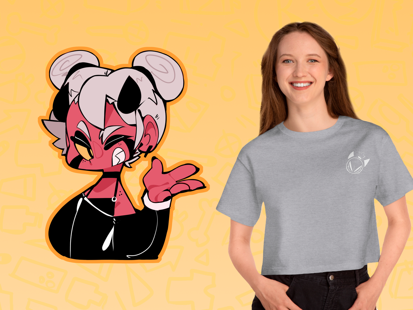 DEE BAD MORNING Cropped T-Shirt