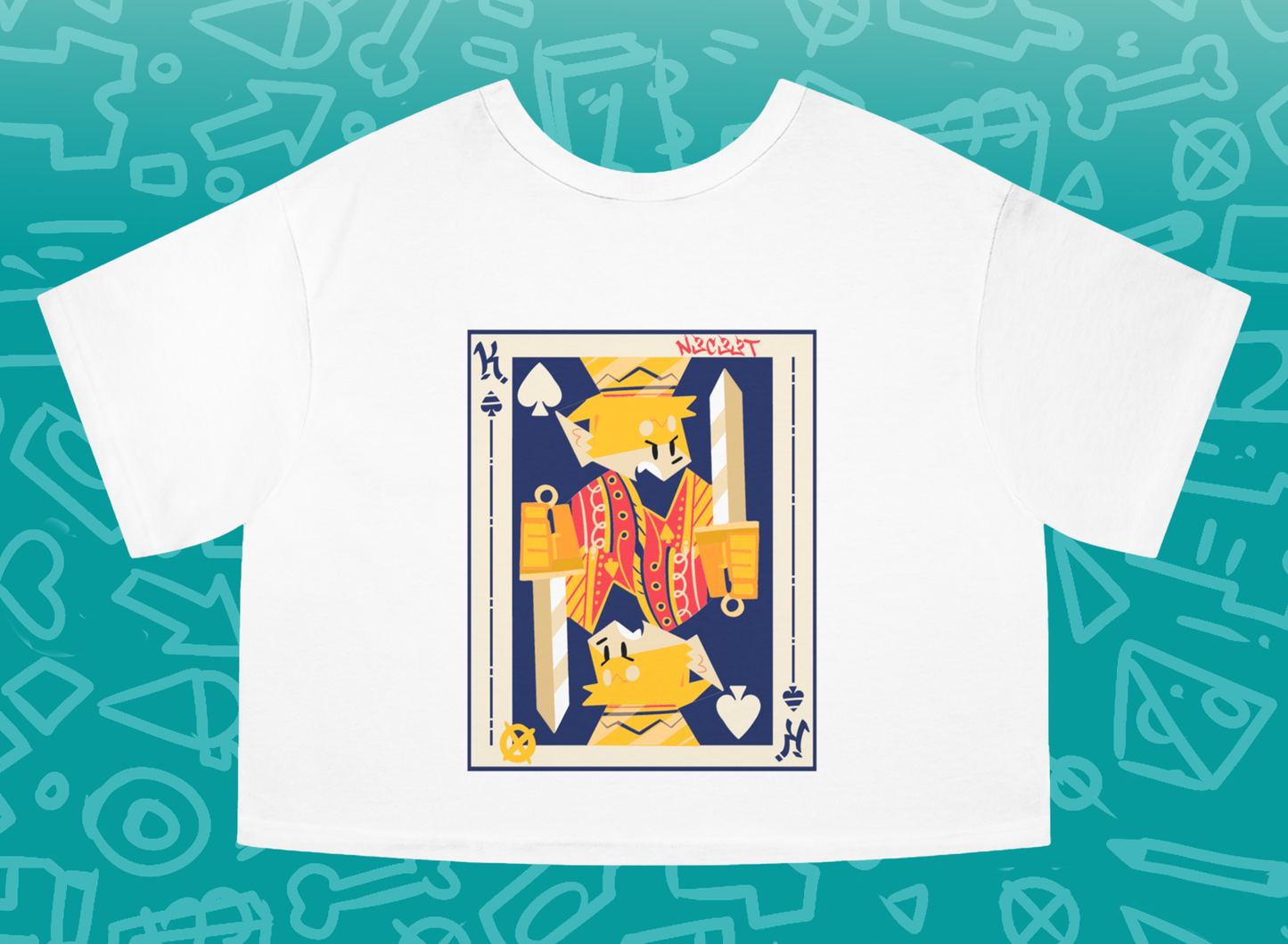 NECEET CARD Cropped T-Shirt