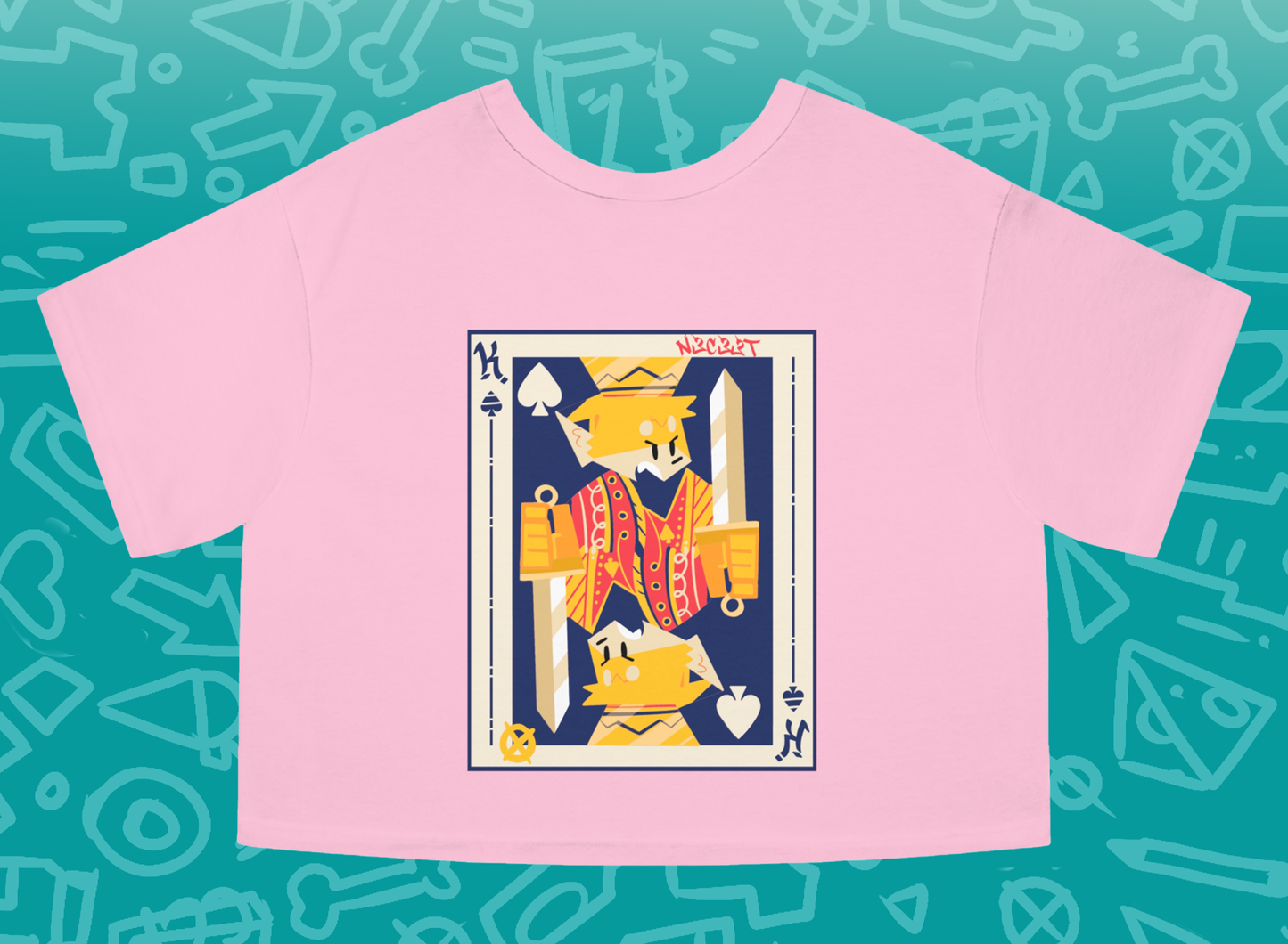 NECEET CARD Cropped T-Shirt