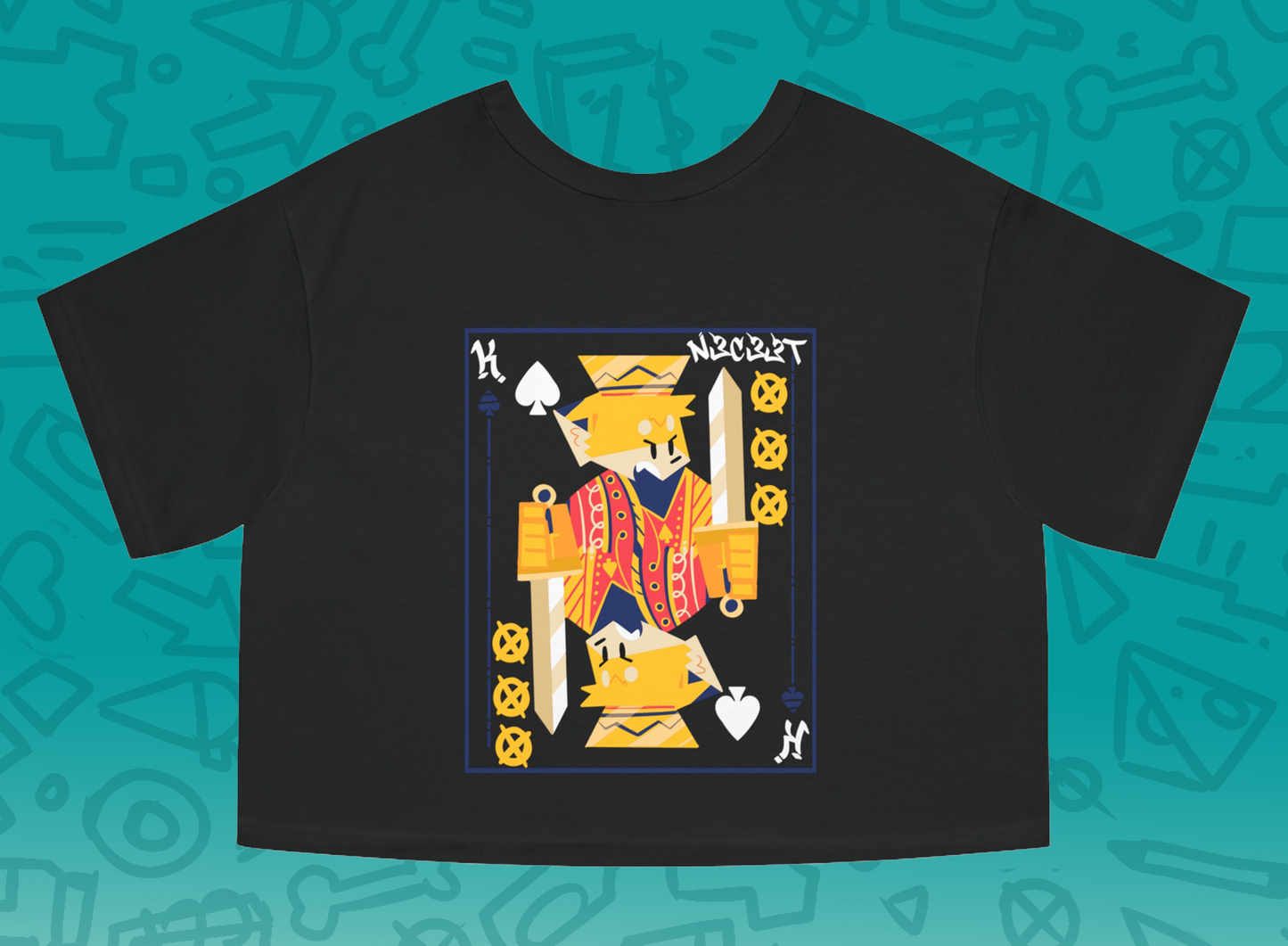 NECEET CARD Cropped T-Shirt