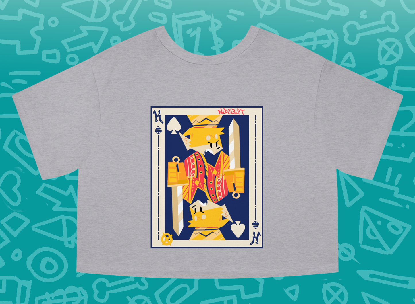 NECEET CARD Cropped T-Shirt