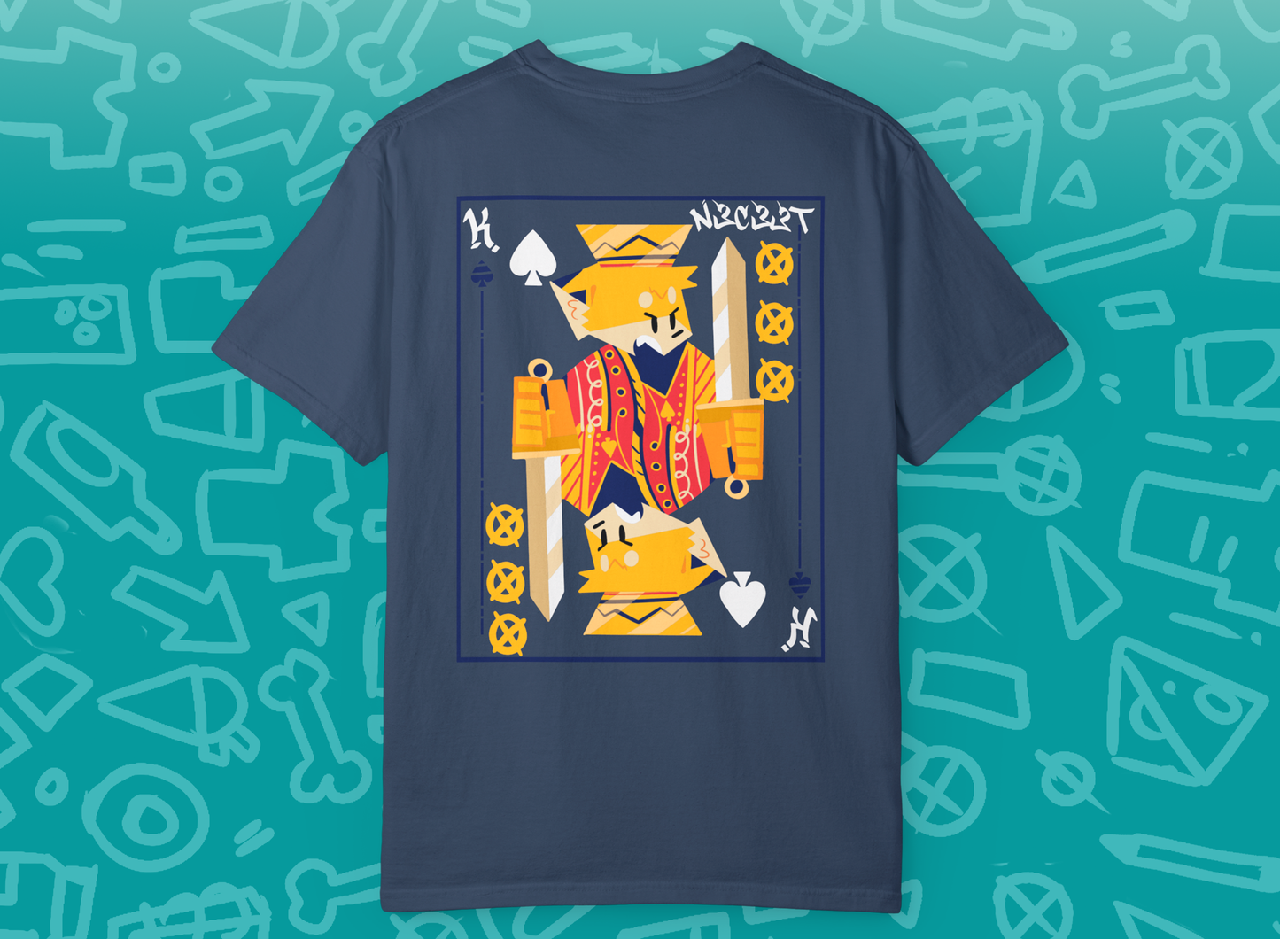 Neceet card Unisex Garment-Dyed T-shirt