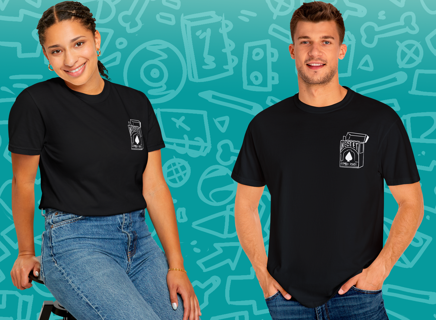 Neceet card Unisex Garment-Dyed T-shirt