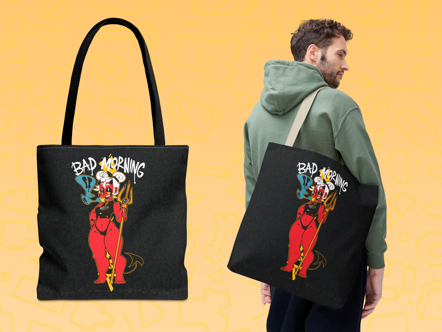Dee Bad Morning tote bag