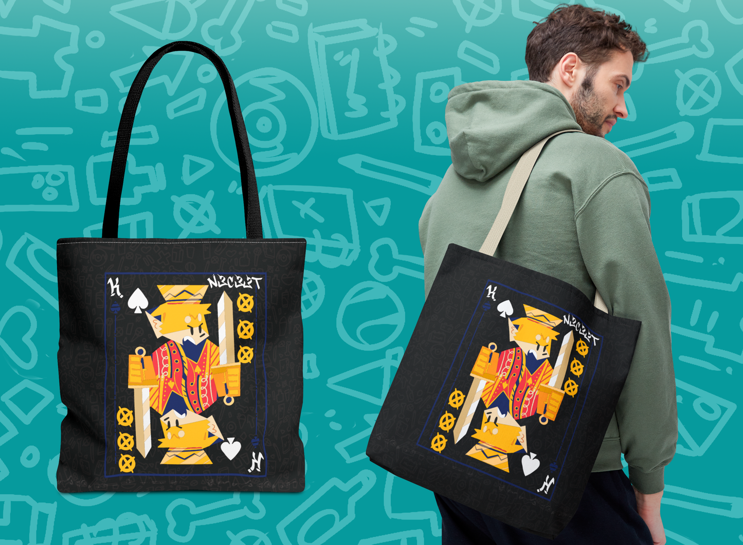 NECEET CARD tote bag